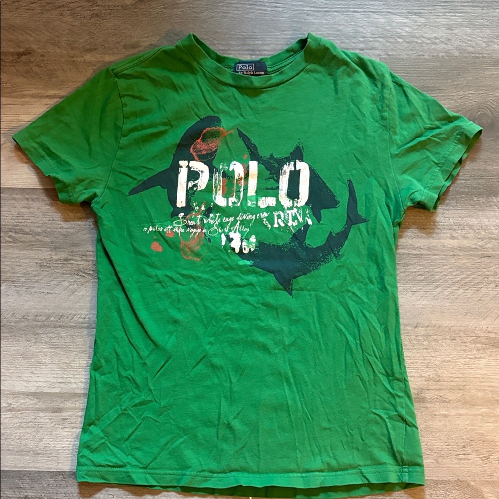 Ralph Lauren Green Kids Short Sleeve Tee